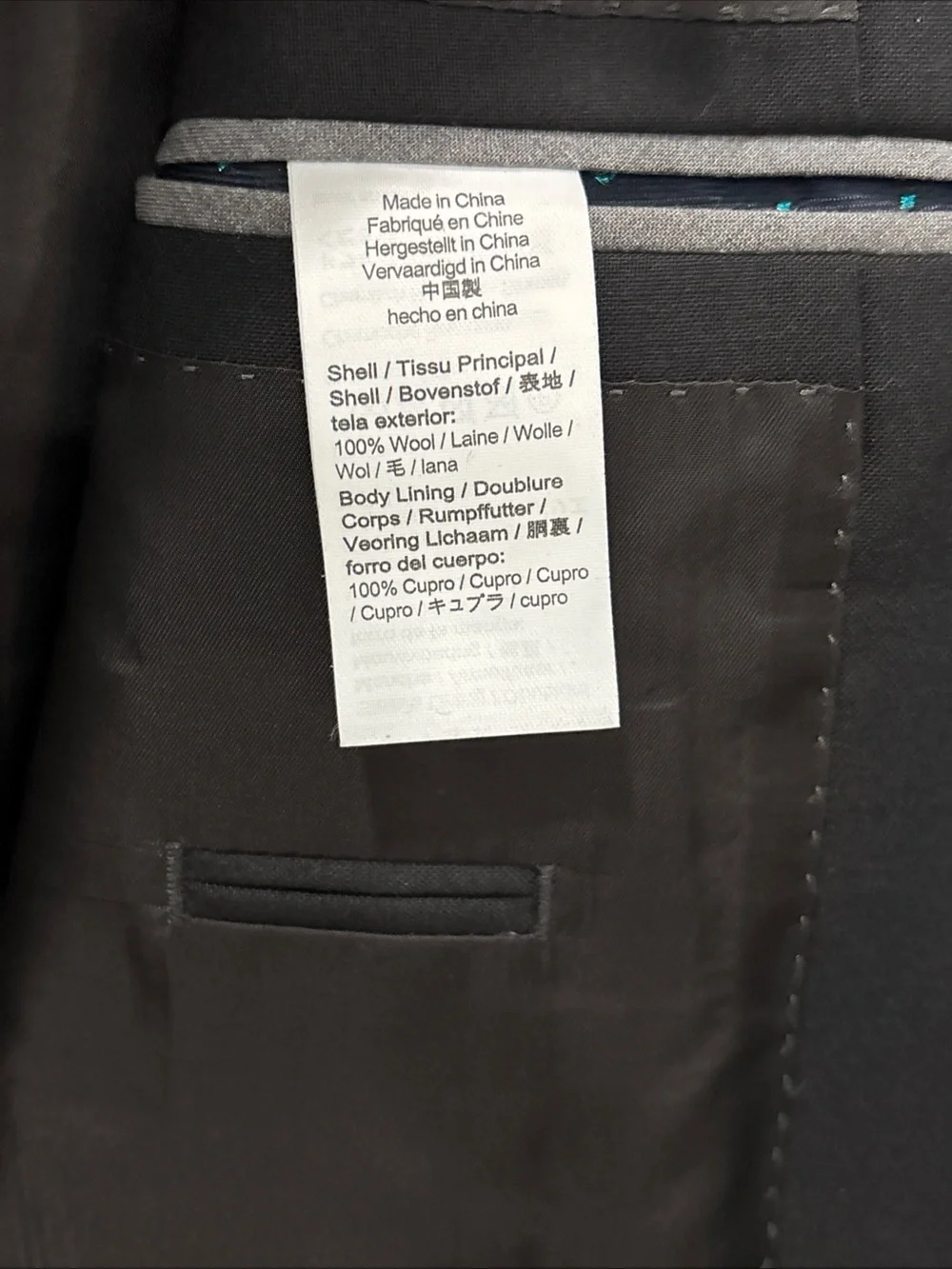 J.Crew Men’s Ludlow Slim Fit 2 Button Blazer Loro Piana Superfine Wool 42R Black